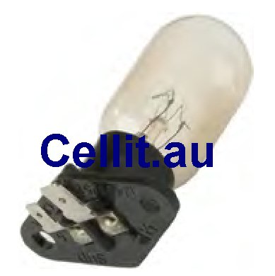 MICROWAVE OVEN LIGHT BULB & SOCKET. PANASONIC + OTHERS. GENUINE - Click Image to Close
