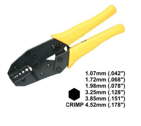 CRIMPING TOOL FOR COAXIAL CABLE. RG174, FME ETC. - Click Image to Close