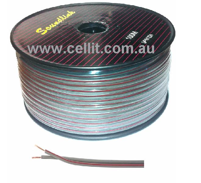 22AWG GENERAL PURPOSE - TWIN 2.5mm. CABLE. AUTO POWER, SPEAKER ETC. 100m REEL