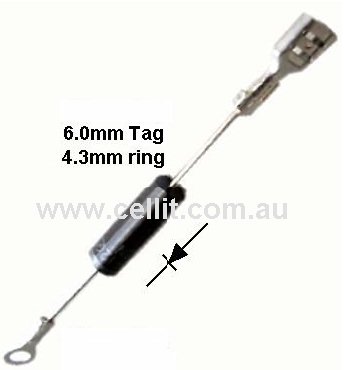 MICROWAVE OVEN HIGH VOLTAGE 12kv 550mA RECTIFIER DIODE - HVR-1X-7